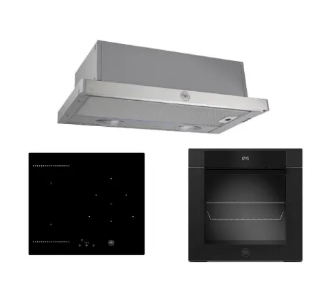 Bertazzoni  P603I30NV 60cm Induction Hob   F6011MODELN 11 Function Oven   K60TELXA Hood