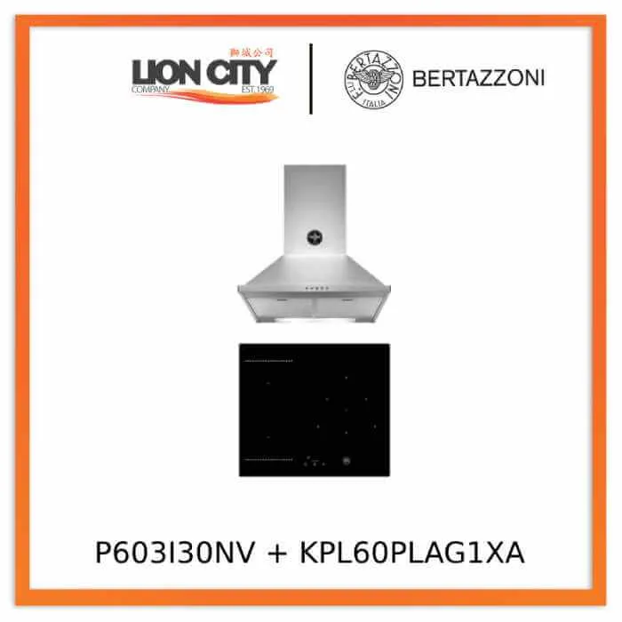 Bertazzoni P603I30NV 60cm Induction Hob   KPL60PLAG1XA Wall Mount Hood