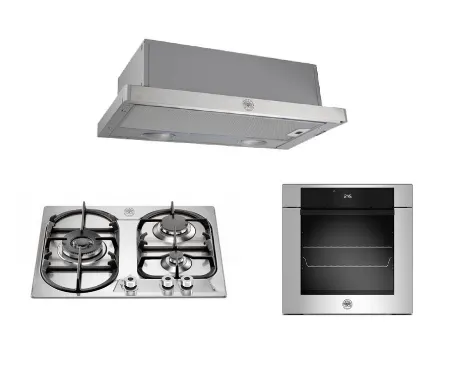 Bertazzoni P6501PROXE 60cm 3-Burner Gas Hob   F6011MODELX/LN 11 Function Oven   K60TELXA Hood