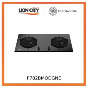 Bertazzoni P782BMODGNE 78cm gas on glass hob, layout Asia