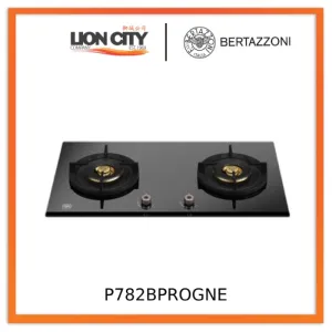 Bertazzoni P782BPROGNE 78cm 2-burner Glass Gas Hob