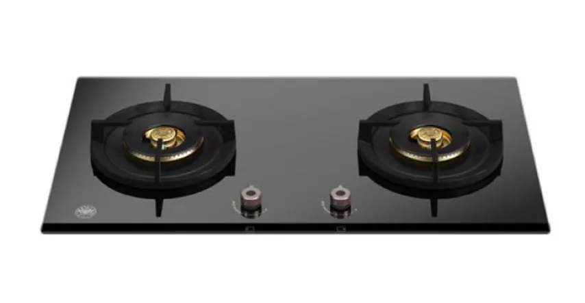 Bertazzoni P782BPROGNE 78cm 2-burner Glass Gas Hob