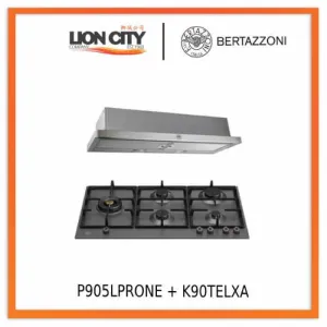 Bertazzoni P905LPRONE 90cm Gas Hob   K90TELXA Telescopic Hood
