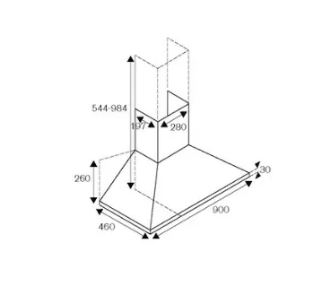 Bertazzoni P905LPROX 90cm Gas Hob   KPL90PLAG1XA Wall-Mount Hood