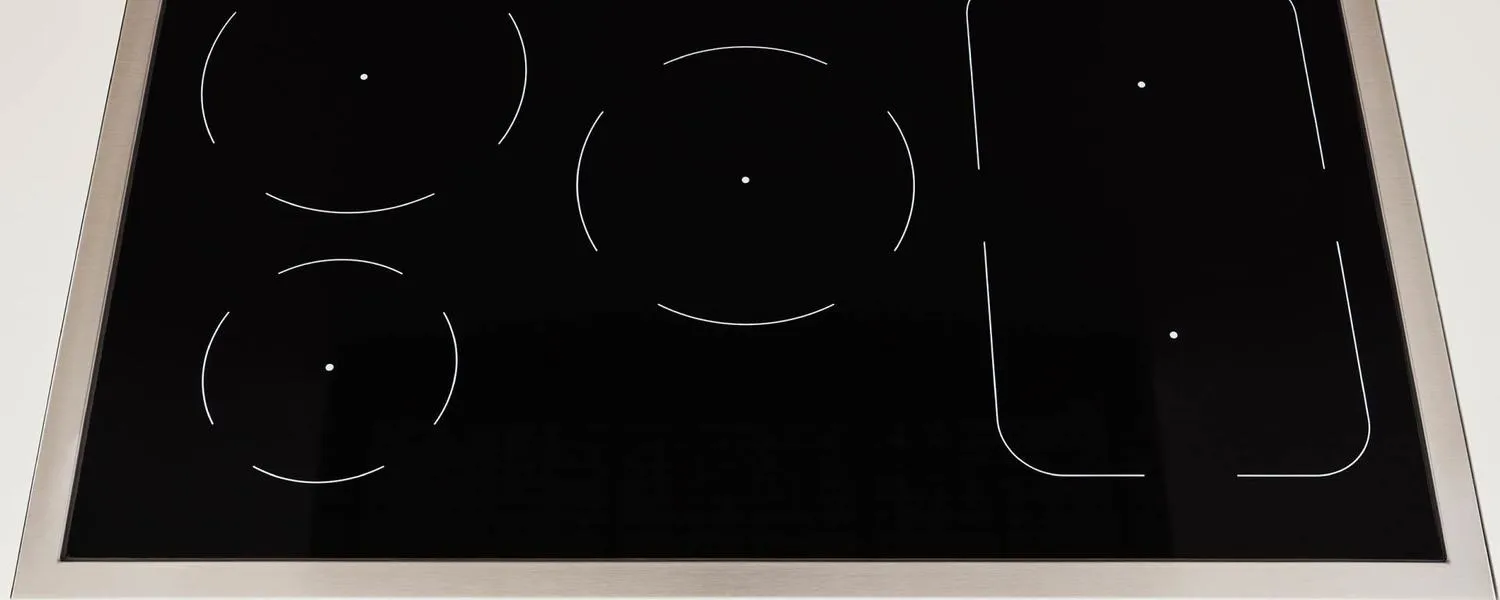 Bertazzoni PROF365INSROT 36 Inch Induction Range, 5 Heating Zones, Electric Self-Clean Oven Rosso