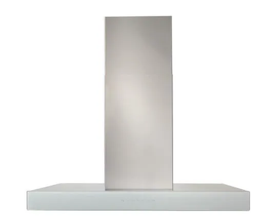 Best Range Hoods ICB3I36SBW Ispira 36-In. 650 Max Cfm Stainless Steel Island Range Hood With Purled&#8482; Light System And White Glass