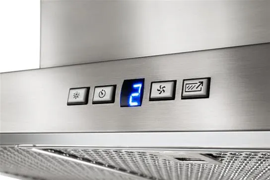 Best Range Hoods WC44IQ90SB Dovere - 35-7/16" Stainless Steel Chimney Range Hood With Iq6 Blower System, 600 Cfm