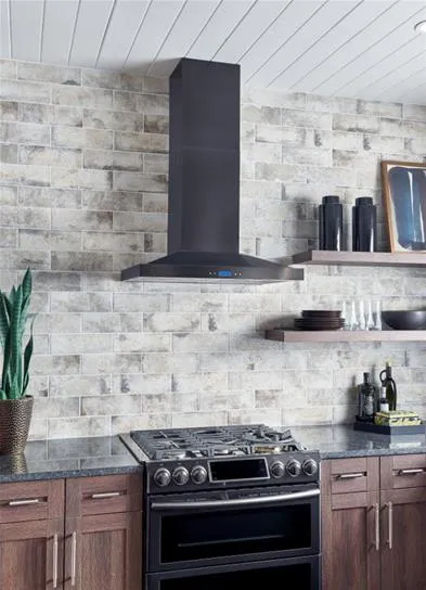 Best Range Hoods WC53I30BLS Notte - 29-7/8" Black Stainless Steel Chimney Range Hood, 550 Cfm