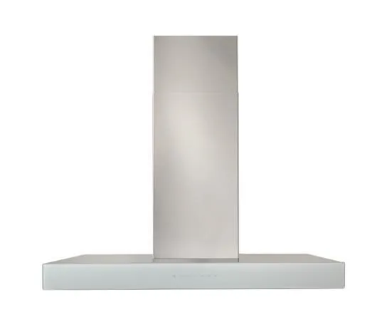Best Range Hoods WCB3I36SBW Ispira 36-In. 650 Max Cfm Stainless Steel Chimney Range Hood With Purled&#8482; Light System And White Glass