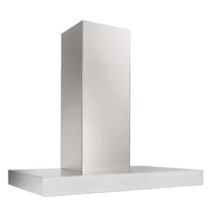 Best Range Hoods WCB3I36SBW Ispira 36-In. 650 Max Cfm Stainless Steel Chimney Range Hood With Purled&#8482; Light System And White Glass
