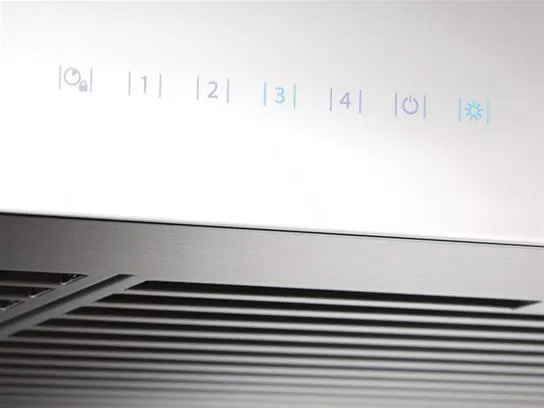 Best Range Hoods WCB3I36SBW Ispira 36-In. 650 Max Cfm Stainless Steel Chimney Range Hood With Purled&#8482; Light System And White Glass