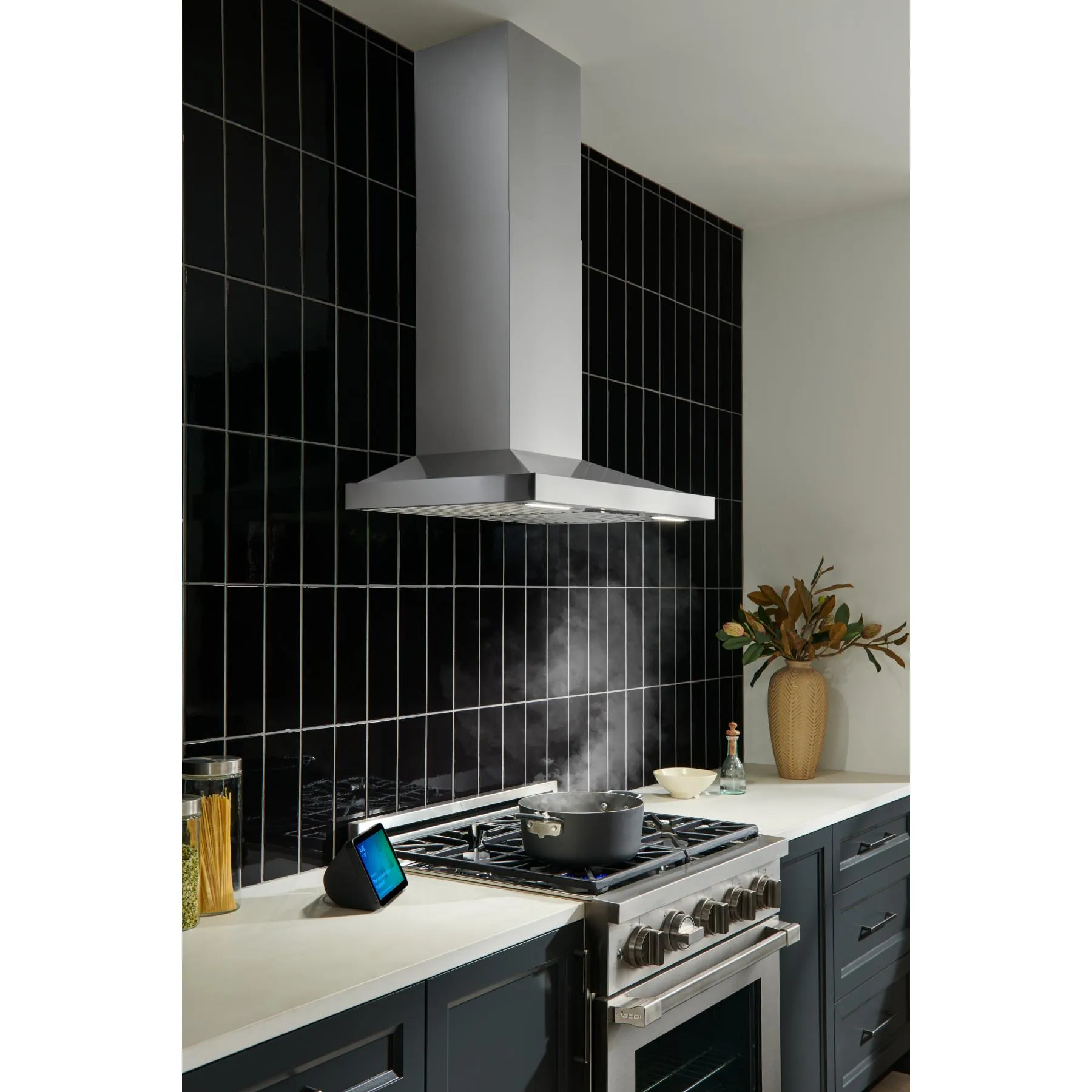 Best Range Hoods WCS1306SS 30-Inch Wall Mount Chimney Hood W/ Smartsense And Voice Control, 650 Max Blower Cfm, Stainless Steel (Wcs1 Series)