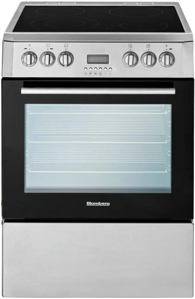 Blomberg Appliances BERU24102SS 24" Electric, Convection W/Fan And Circular Element, Smooth Top 4 Zone, Stainless