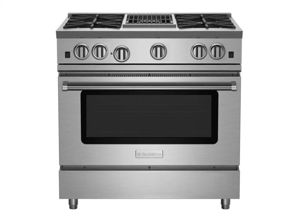 Bluestar RNB364CBV2 36" Rnb Series Range With 12" Charbroiler