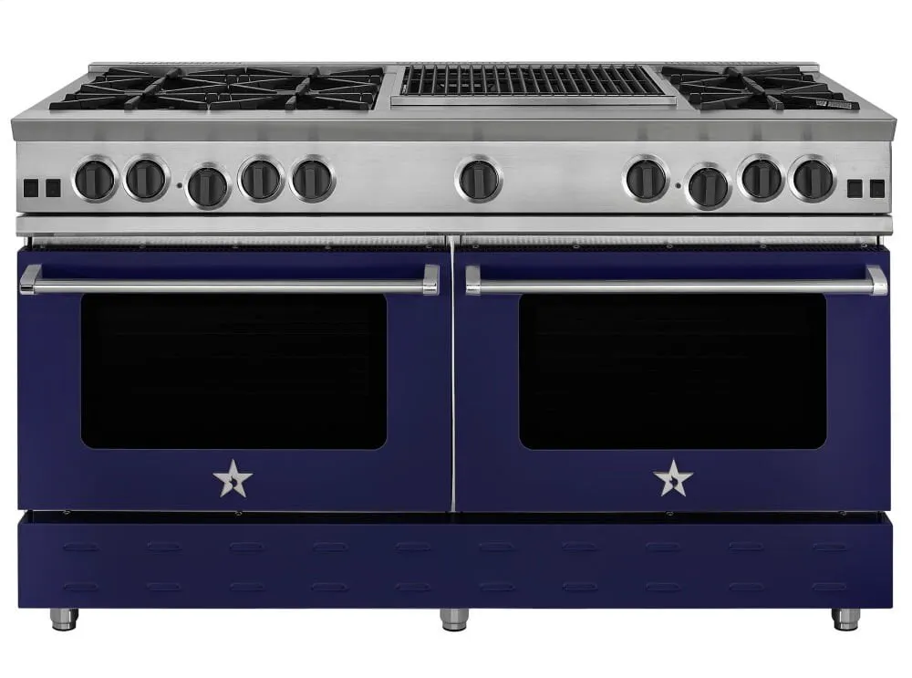 Bluestar RNB606CBV2 60" Rnb Series Range With 24" Charbroiler