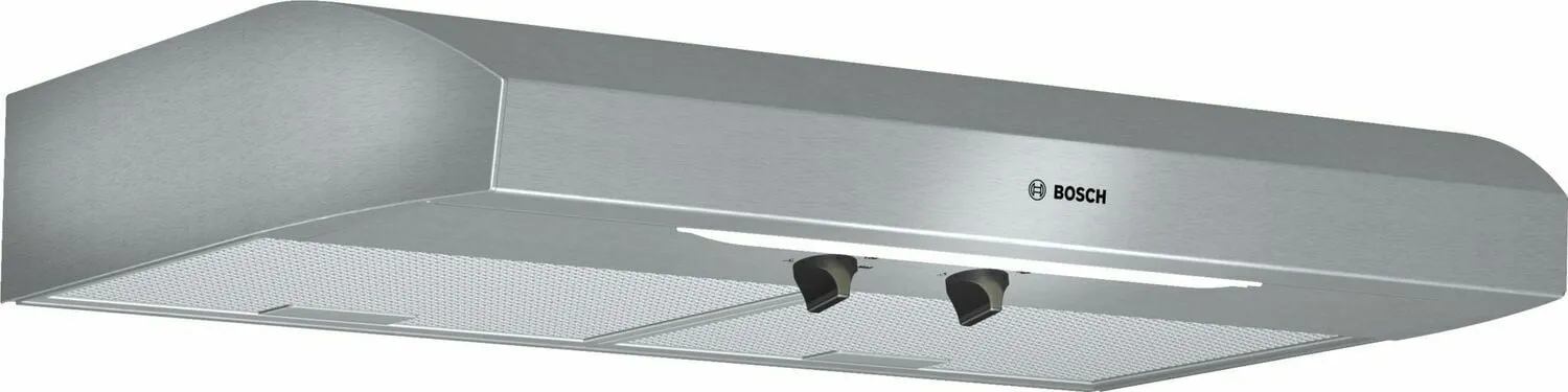 Bosch DUH30152UC 300 Series, 30" Under-Cabinet Hood, 280 Cfm, Incandescent Lights, Stnls