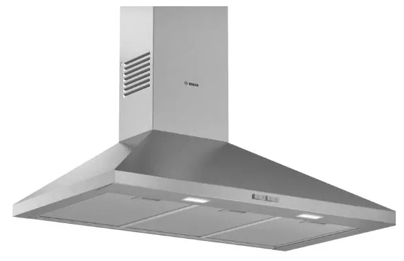 Bosch DWP96BC50B Series 2 Wall-mounted cooker hood 90 cm   PBD7251SG Series 2 Gas hob Stainless steel