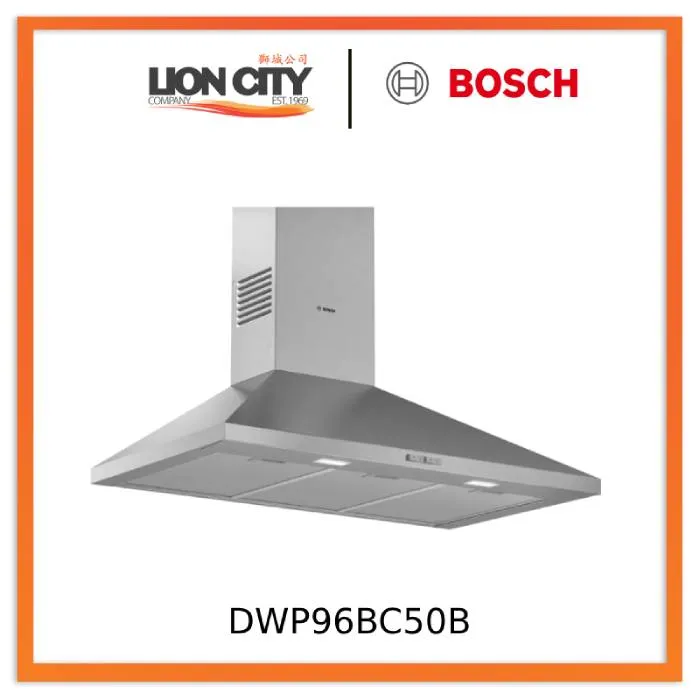 Bosch DWP96BC50B Series 2 Wall-mounted cooker hood 90 cm Stainless steel
