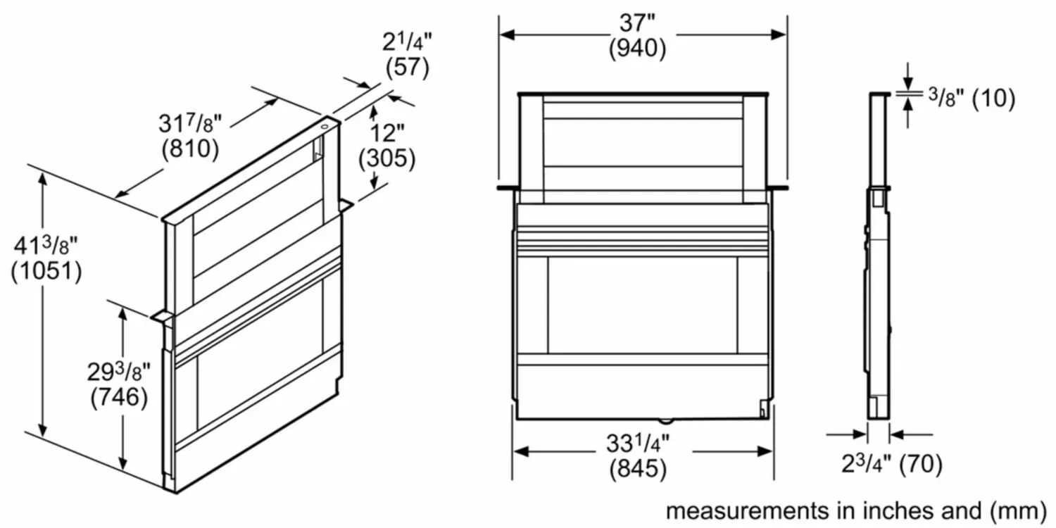 Bosch HDD86051UC 800 Series Downdraft Ventilation 37'' Stainless Steel Hdd86051Uc