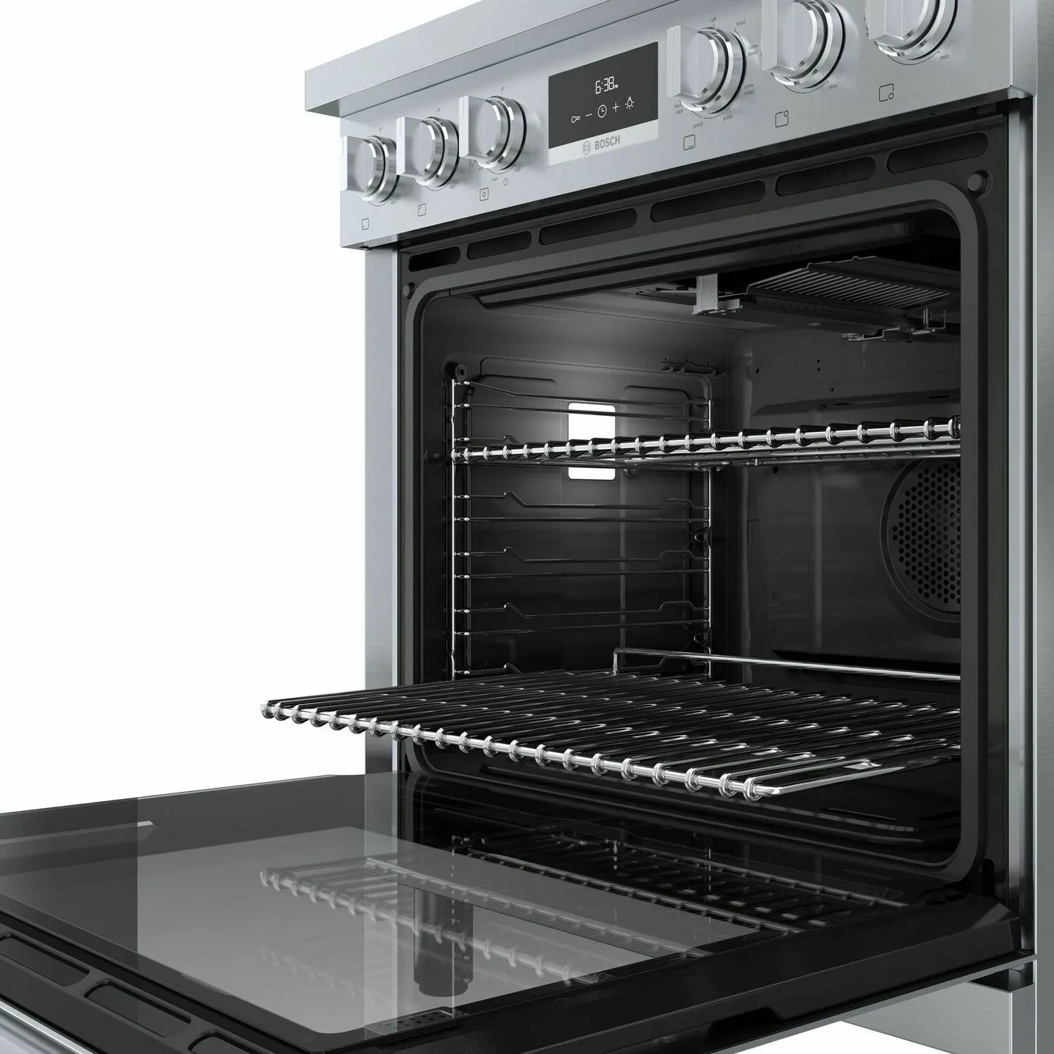 Bosch HDS8055U 800 Series Dual Fuel Freestanding Range 30'' Stainless Steel Hds8055U