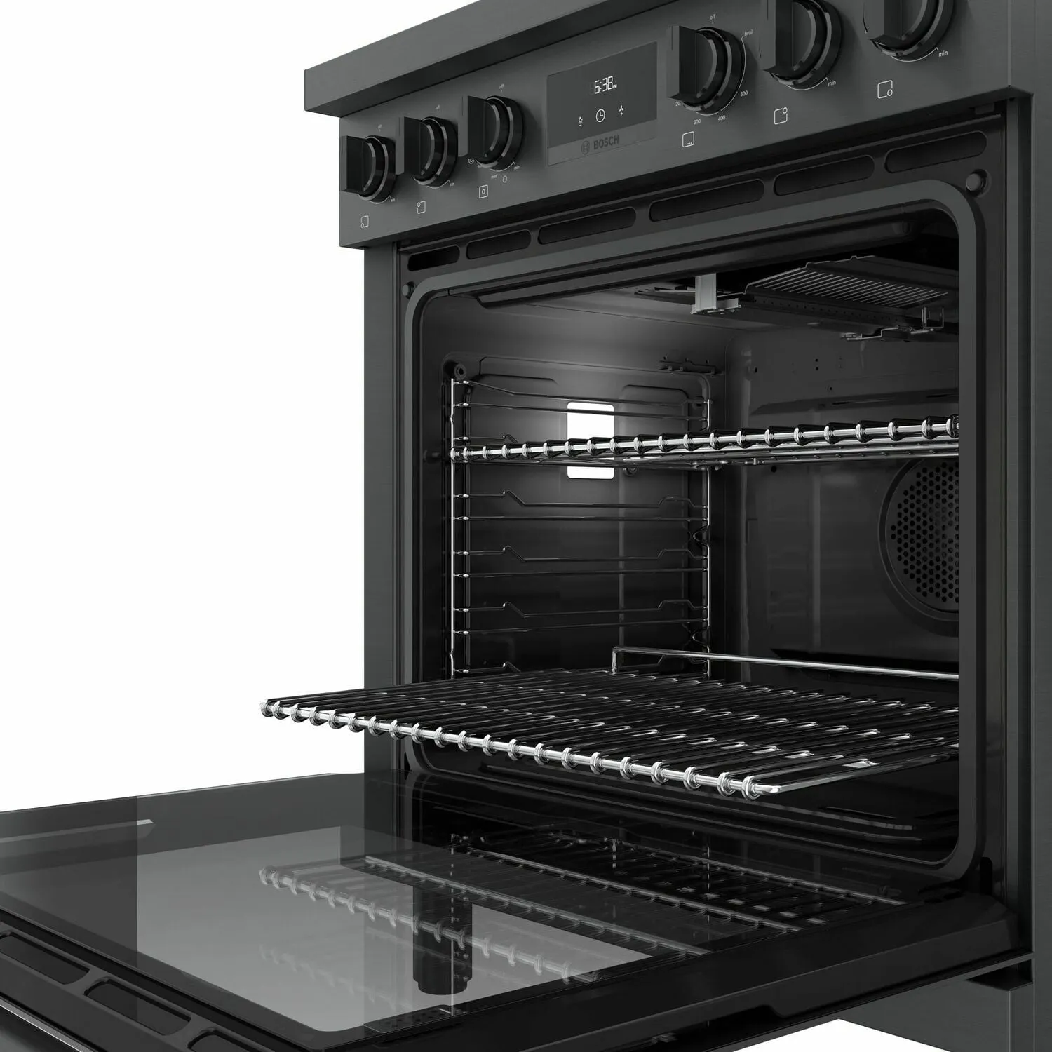 Bosch HGS8045UC 800 Series Gas Freestanding Range 30'' Black Stainless Steel Hgs8045Uc