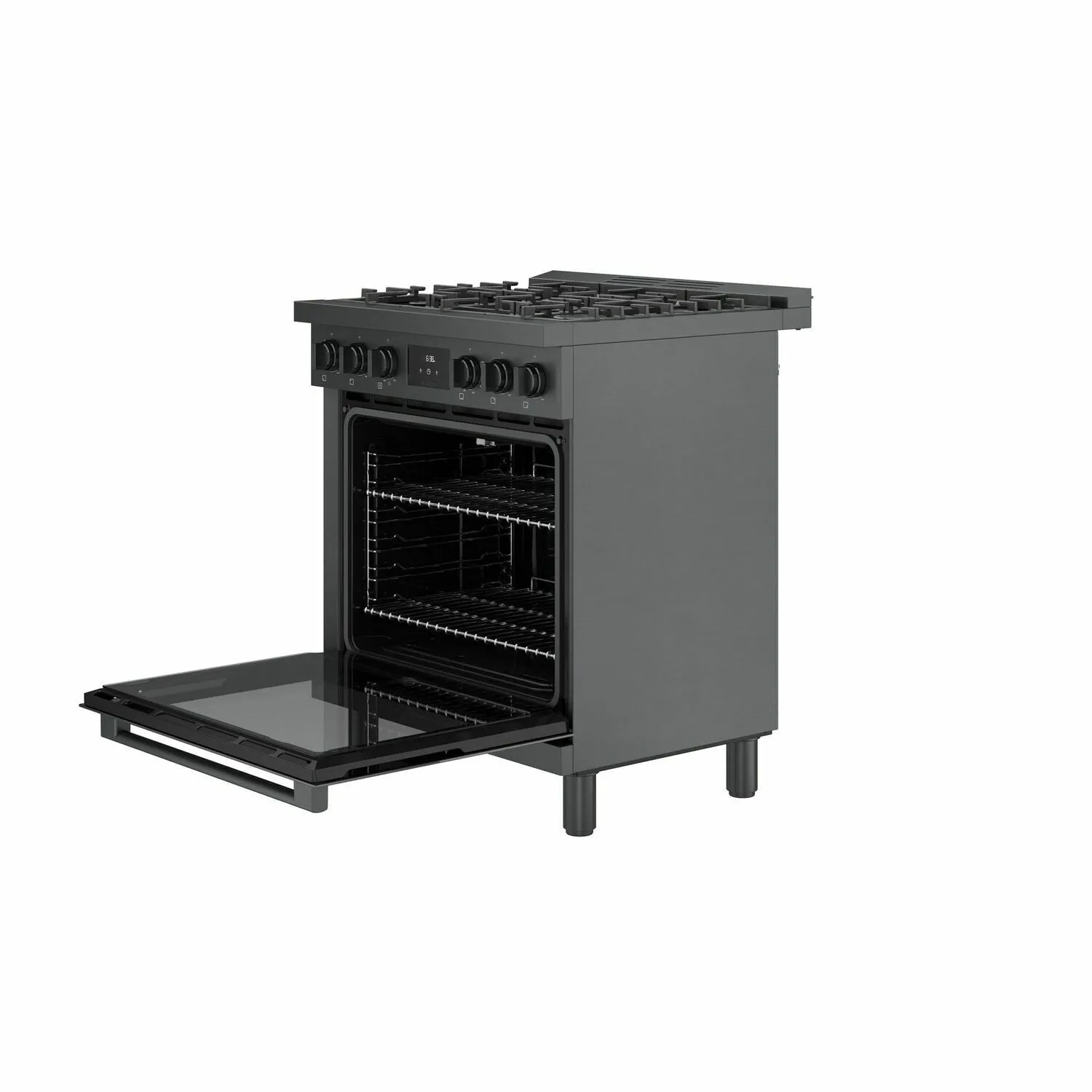Bosch HGS8045UC 800 Series Gas Freestanding Range 30'' Black Stainless Steel Hgs8045Uc