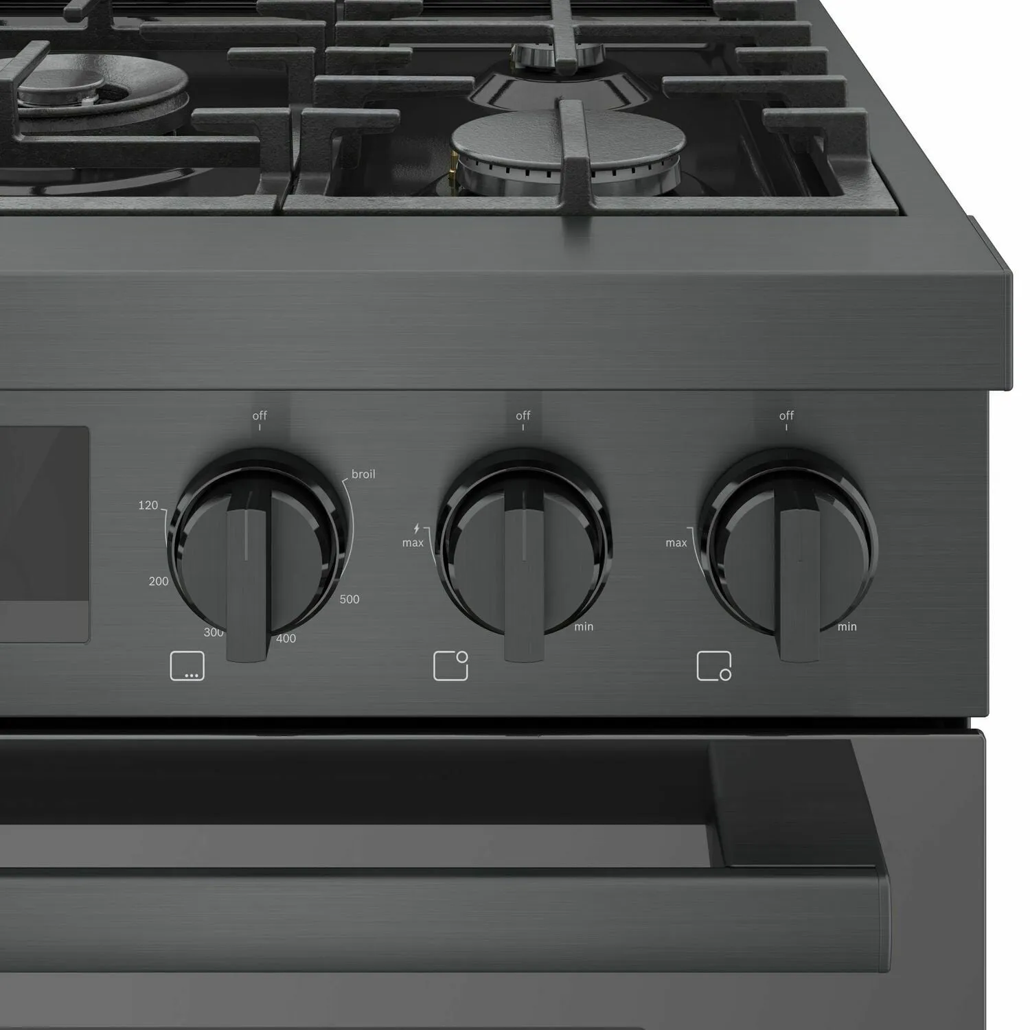 Bosch HGS8045UC 800 Series Gas Freestanding Range 30'' Black Stainless Steel Hgs8045Uc