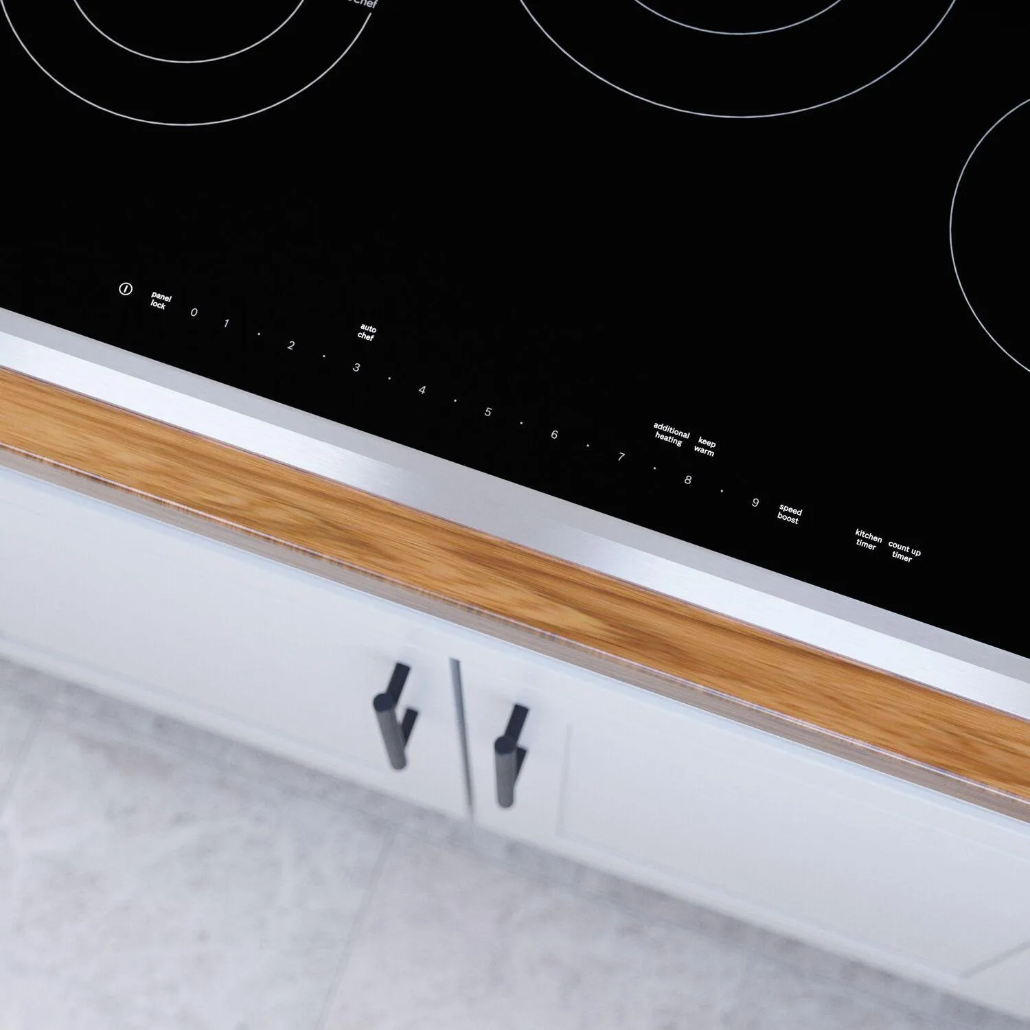 Bosch NETP069SUC Benchmark Electric Cooktop 30'' Black, Surface Mount With Frame Netp069Suc