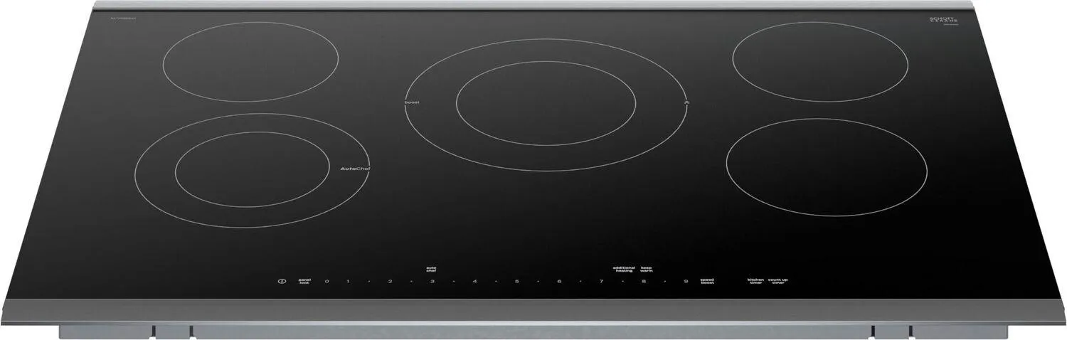 Bosch NETP069SUC Benchmark Electric Cooktop 30'' Black, Surface Mount With Frame Netp069Suc