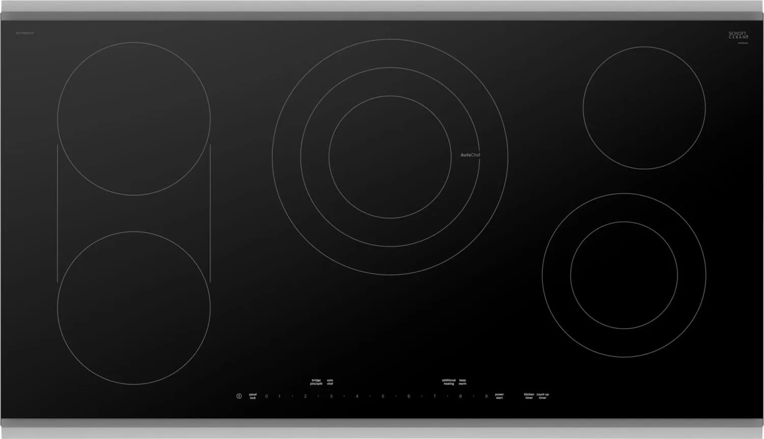 Bosch NETP669SUC Benchmark Electric Cooktop 36'' Black, Surface Mount With Frame Netp669Suc