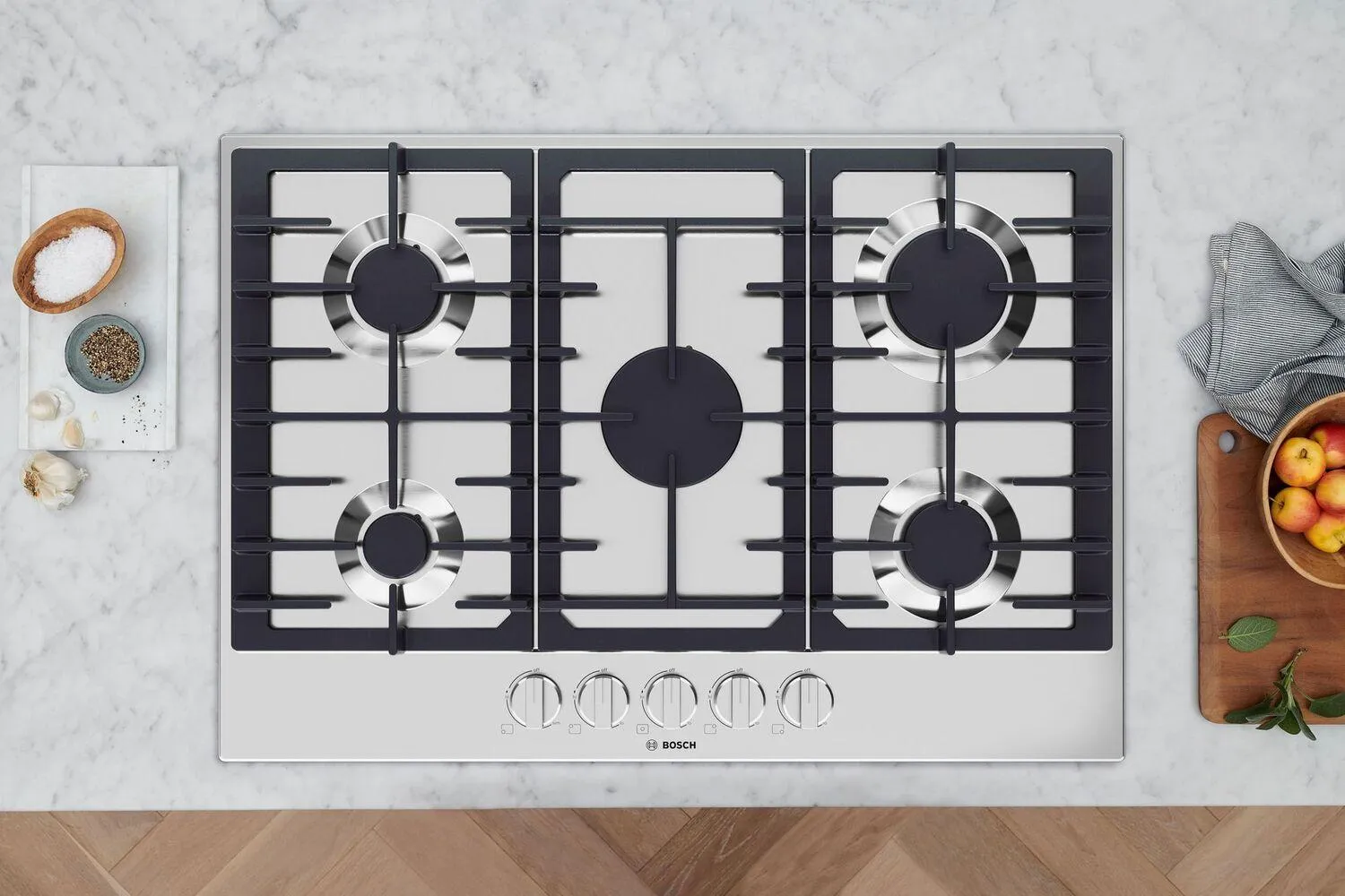 Bosch NGM3050UC 300 Series Gas Cooktop Stainless Steel