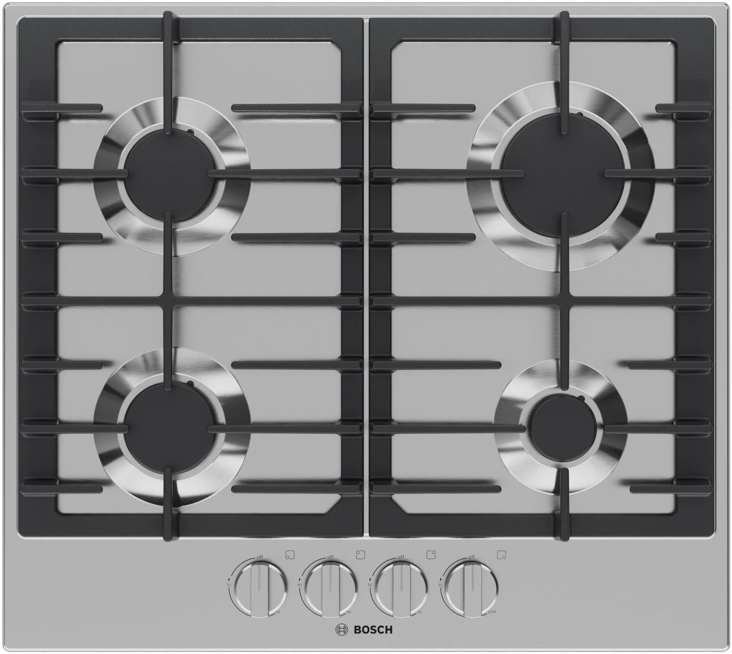 Bosch NGM3450UC 300 Series Gas Cooktop Stainless Steel