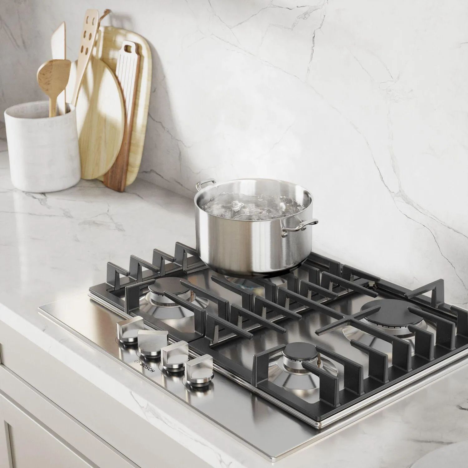 Bosch NGM3450UC 300 Series Gas Cooktop Stainless Steel
