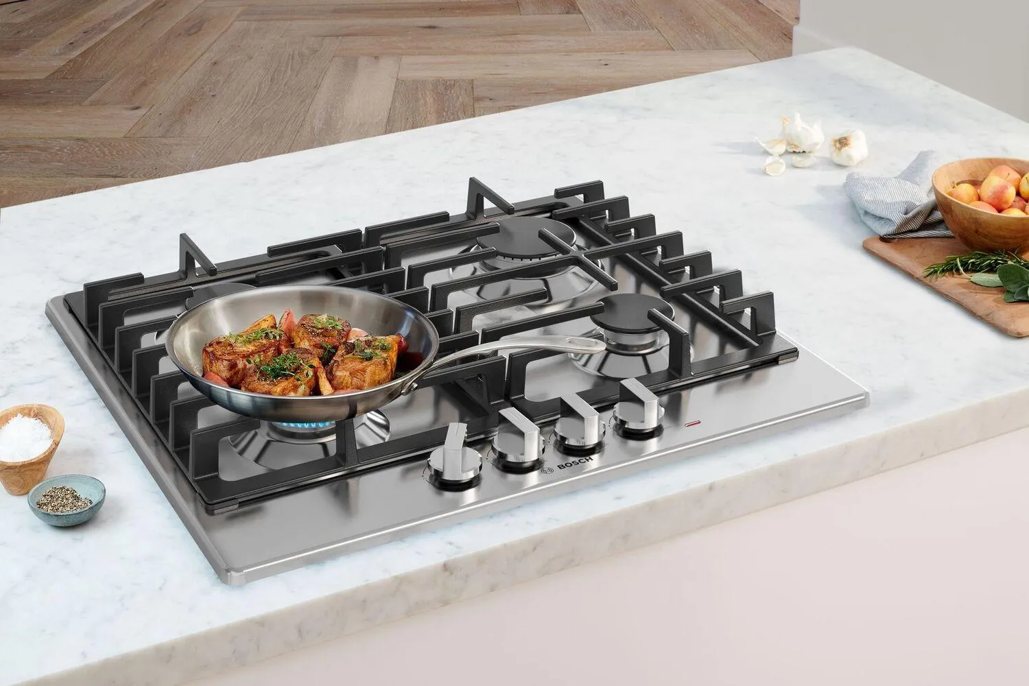Bosch NGM5453UC 500 Series Gas Cooktop Stainless Steel Ngm5453Uc