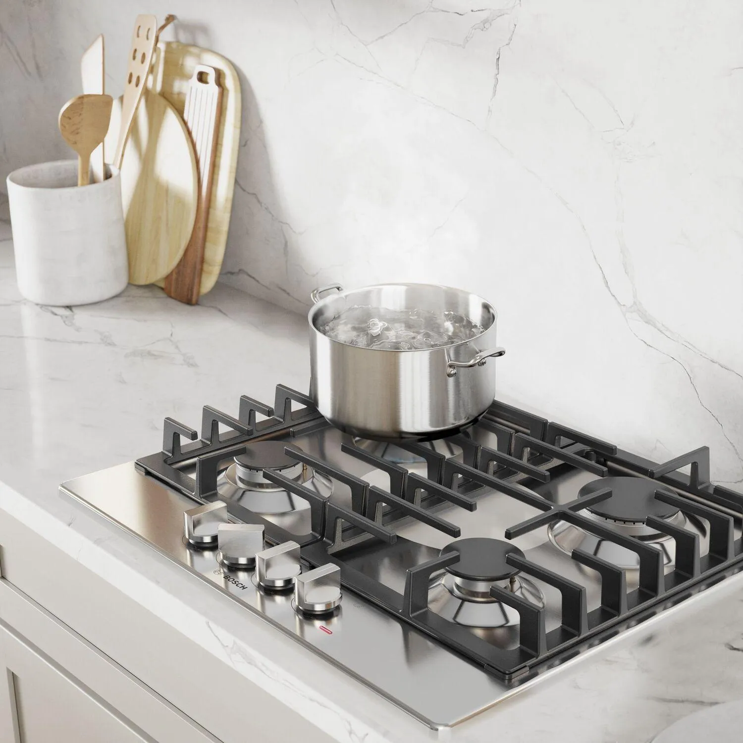 Bosch NGM5453UC 500 Series Gas Cooktop Stainless Steel Ngm5453Uc
