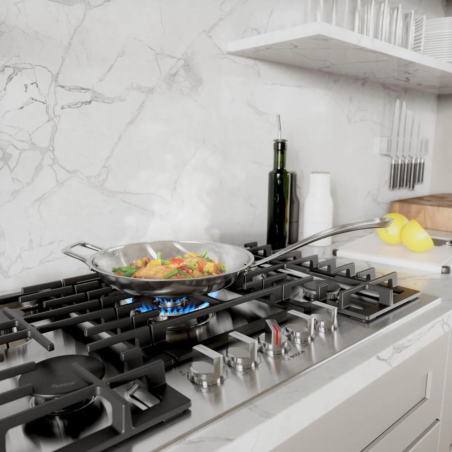 Bosch NGM8059UC 800 Series Gas Cooktop 30" Stainless Steel Ngm8059Uc