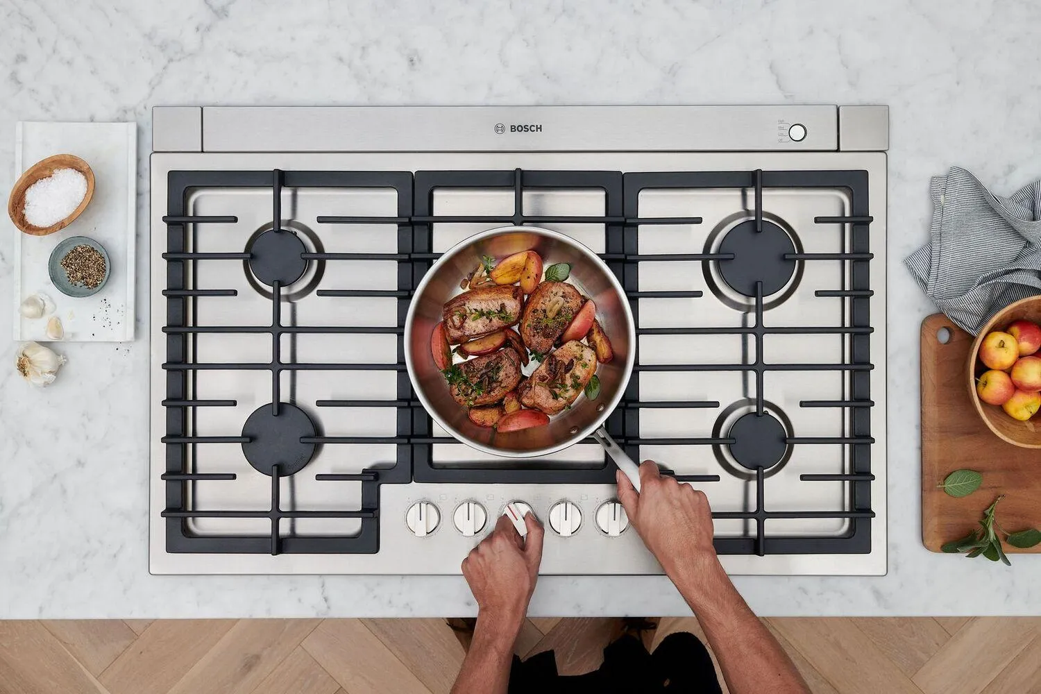 Bosch NGM8659UC 800 Series Gas Cooktop 36" Stainless Steel Ngm8659Uc