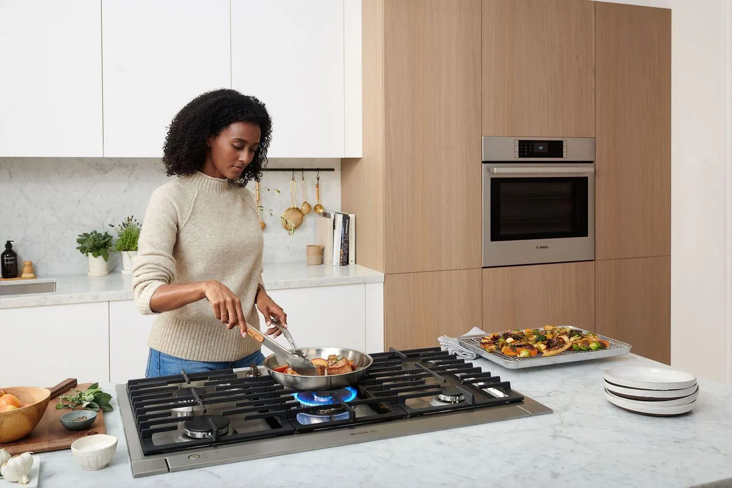 Bosch NGM8659UC 800 Series Gas Cooktop 36" Stainless Steel Ngm8659Uc