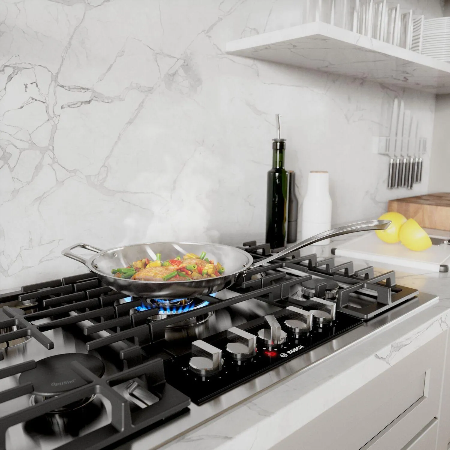 Bosch NGMP058UC Benchmark Gas Cooktop 30'' Stainless Steel Ngmp058Uc