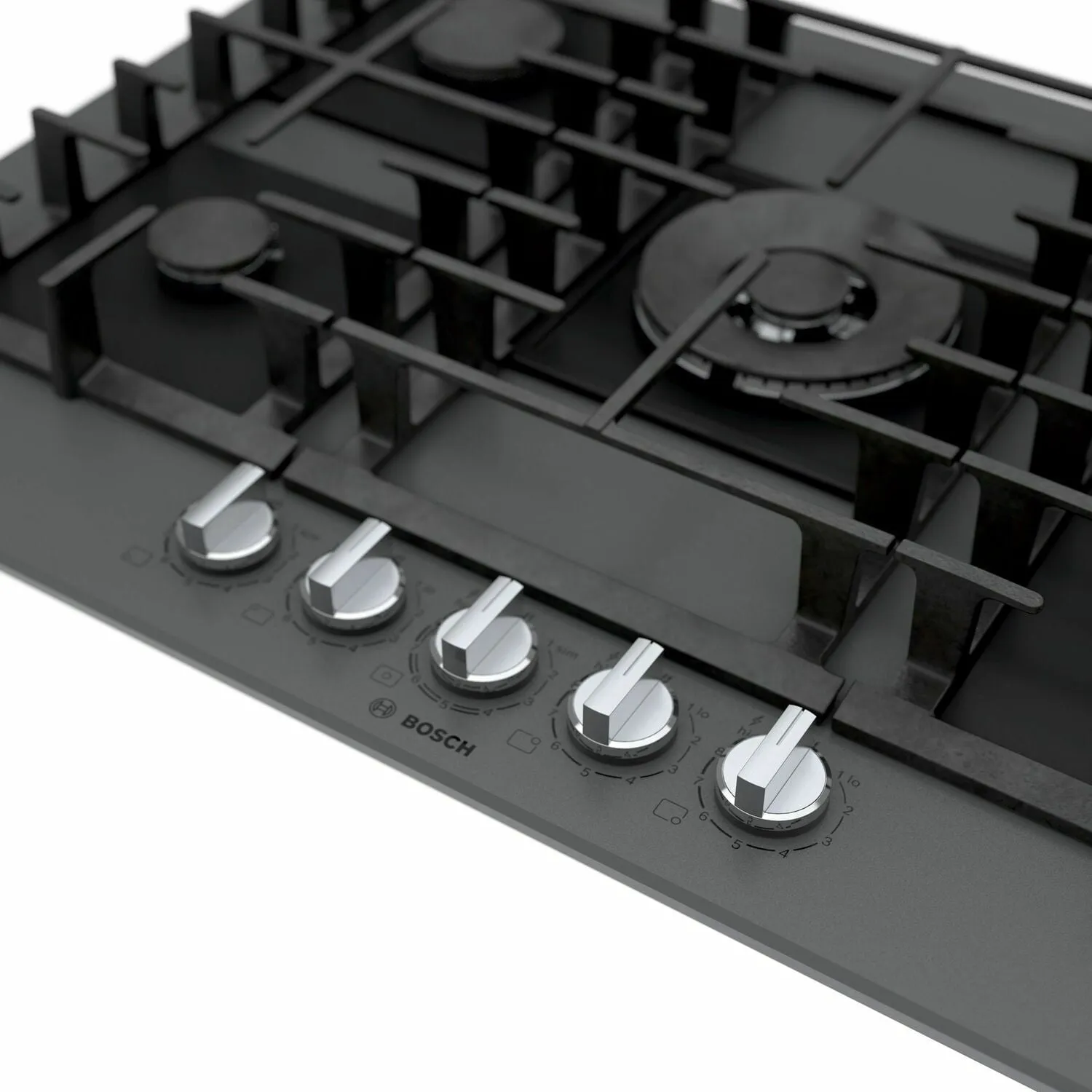 Bosch NGMP077UC Benchmark Gas Cooktop 30'' Hard Glass, Dark Silver Ngmp077Uc
