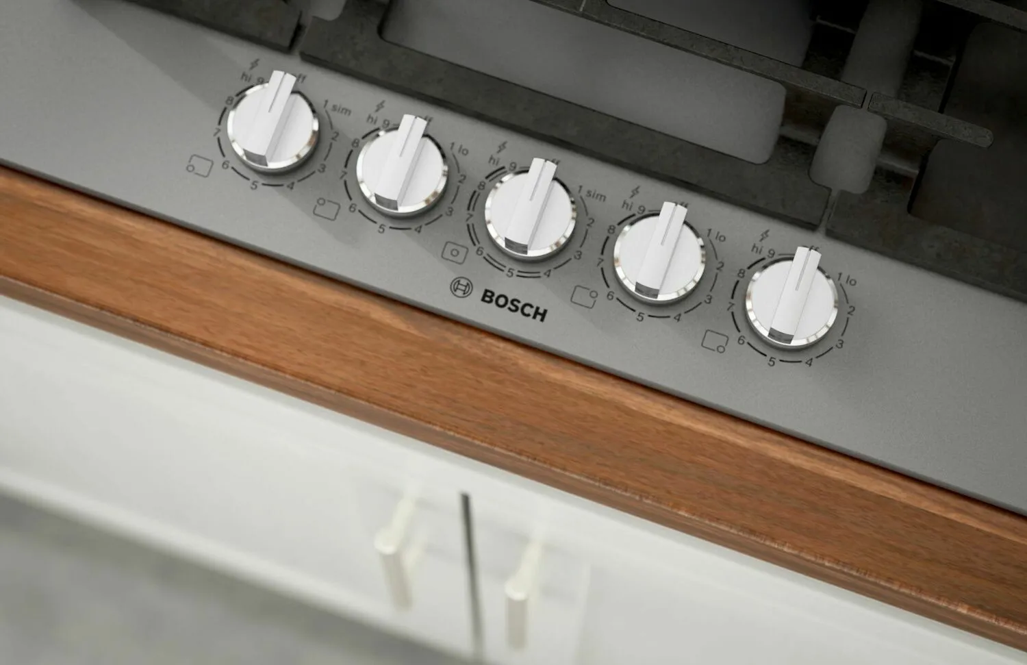 Bosch NGMP077UC Benchmark Gas Cooktop 30'' Hard Glass, Dark Silver Ngmp077Uc