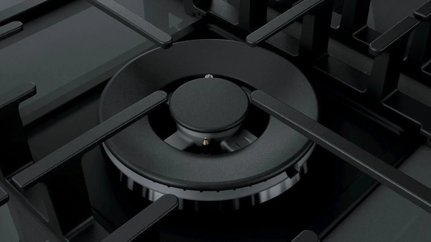 Bosch NGMP077UC Benchmark Gas Cooktop 30'' Hard Glass, Dark Silver Ngmp077Uc