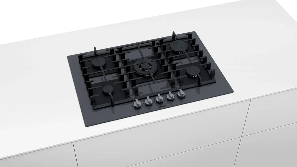 Bosch NGMP077UC Benchmark Gas Cooktop 30'' Hard Glass, Dark Silver Ngmp077Uc