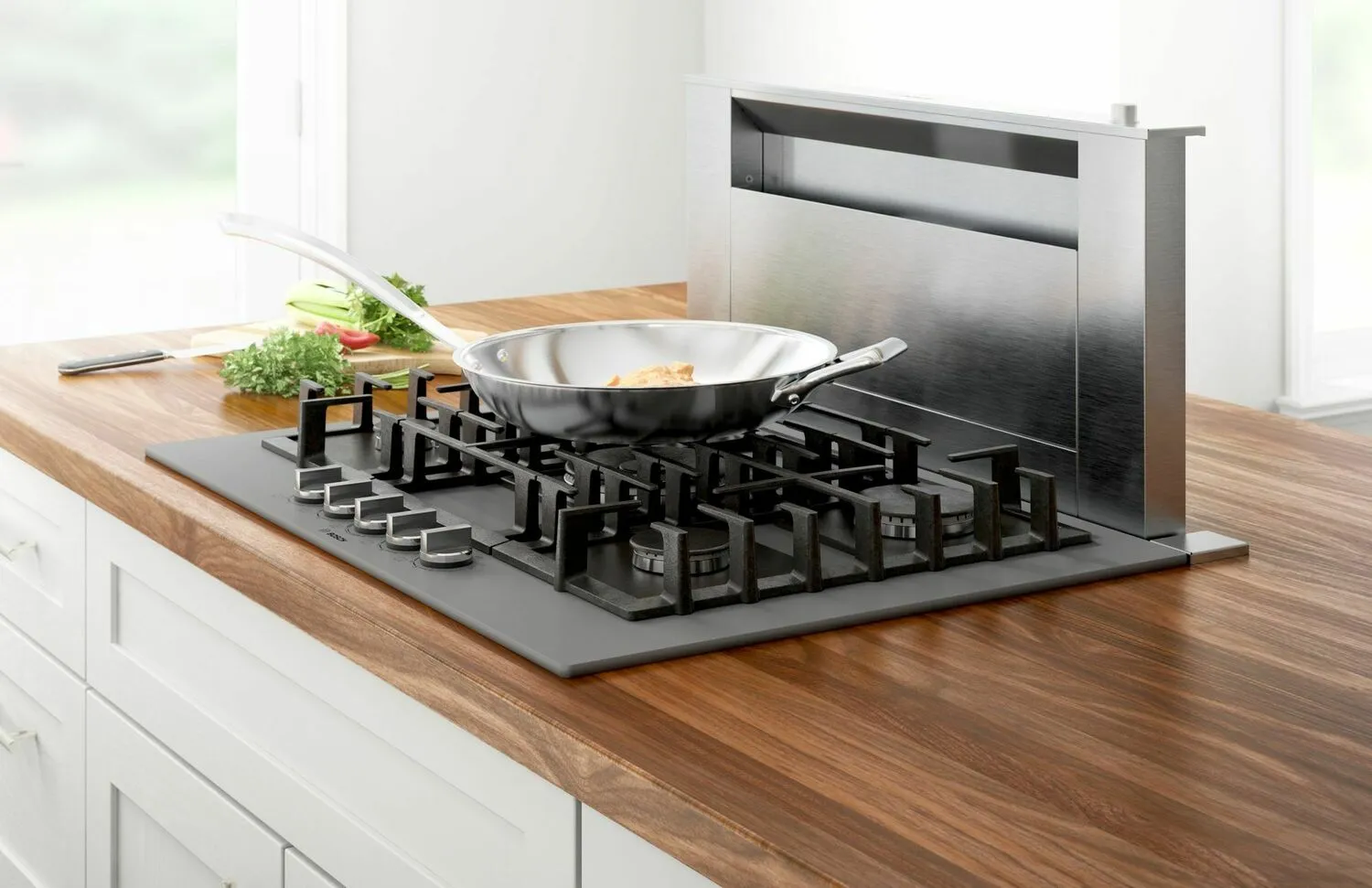 Bosch NGMP077UC Benchmark Gas Cooktop 30'' Hard Glass, Dark Silver Ngmp077Uc