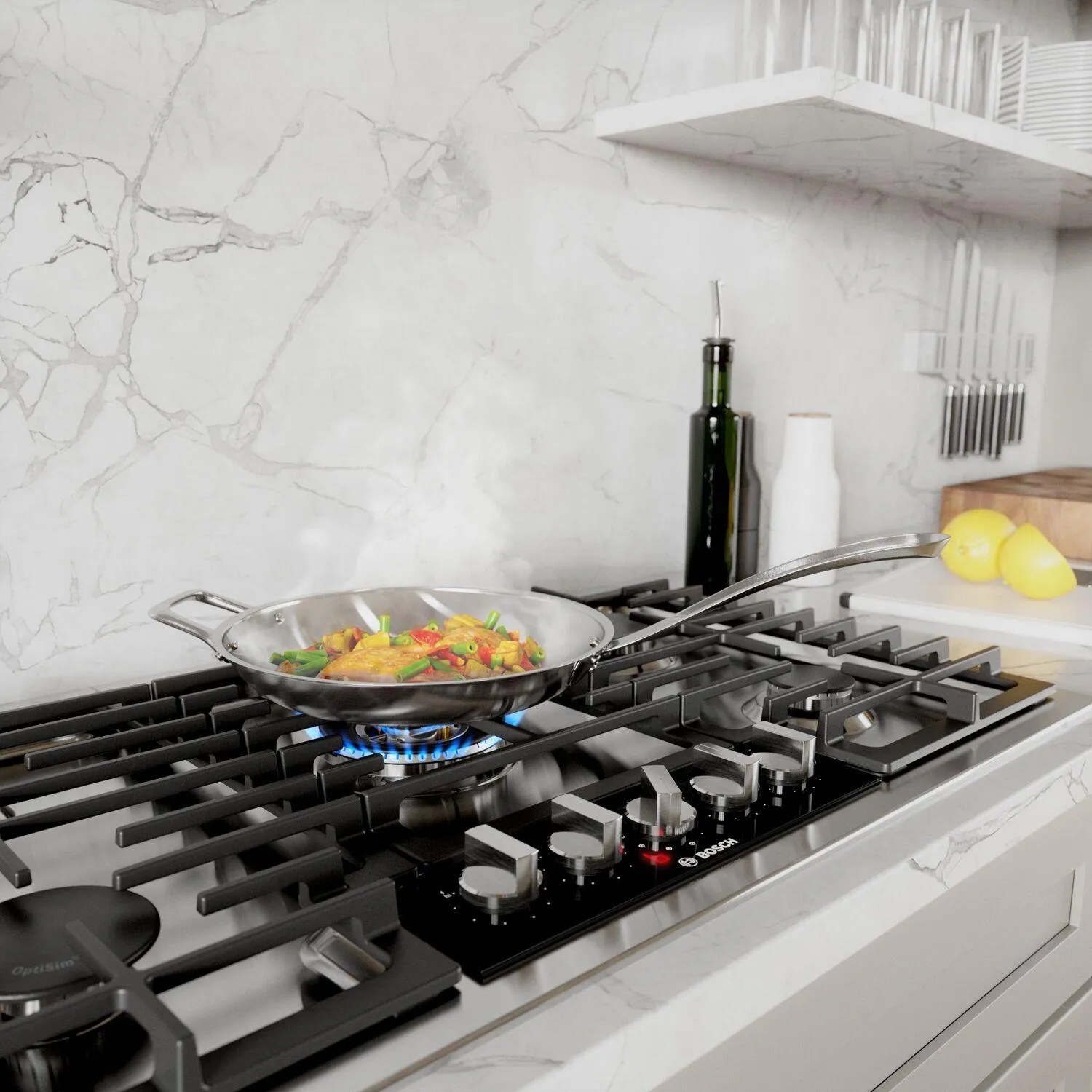Bosch NGMP658UC Benchmark Gas Cooktop 36'' Stainless Steel Ngmp658Uc