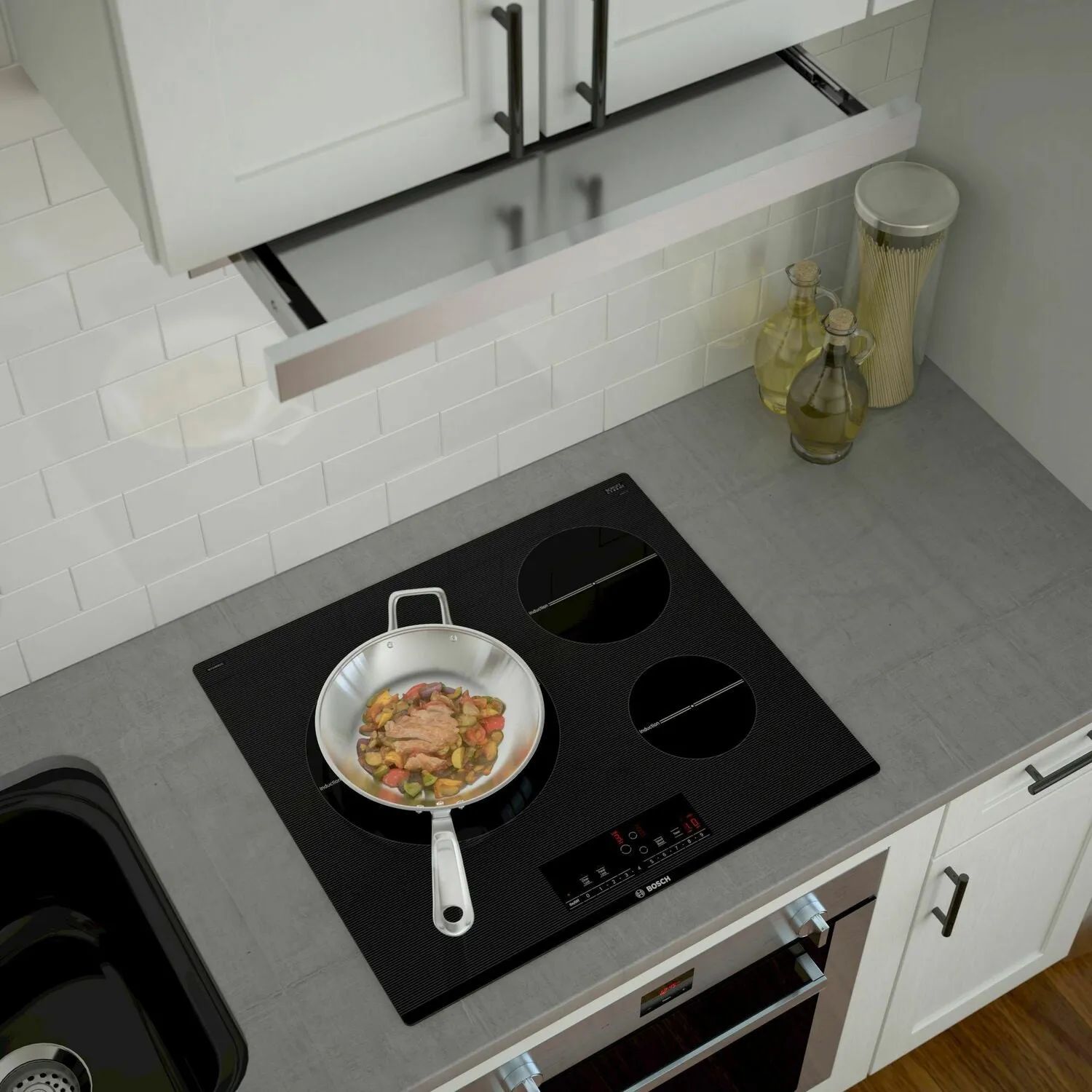 Bosch NIT5469UC 500 Series Induction Cooktop 24'' Black Nit5469Uc