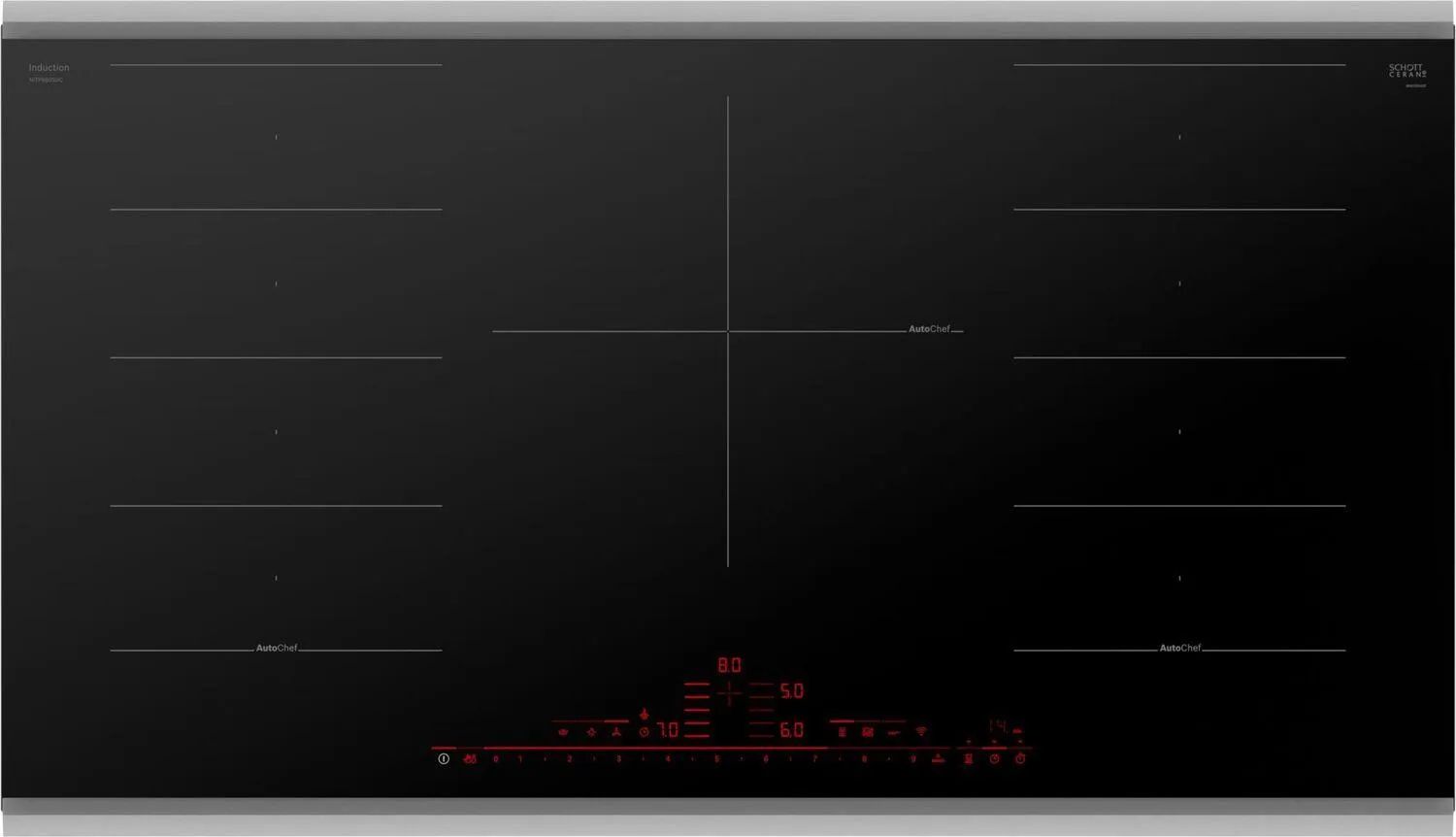Bosch NITP660SUC Benchmark Induction Cooktop 36'' Black, Surface Mount Without Frame Nitp660Suc