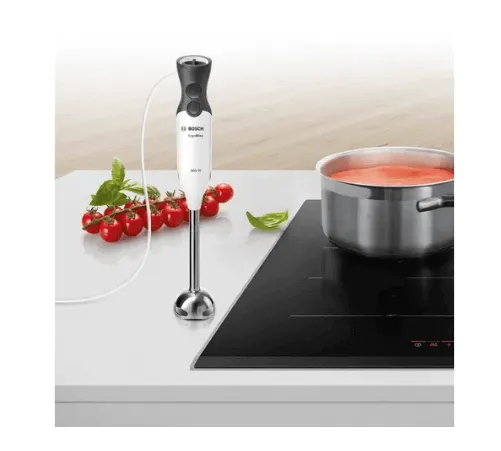 Bosch PIB375FB1E 2 Zone Ceramic Built-in Induction Hob   MS6CA4150 Hand blender ErgoMixx 800 W White, anthracite