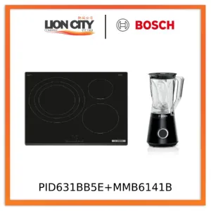 Bosch PID631BB5E Series 4 Induction Hob 60 cm Black   MMB6141B Blender Vita Power Serie | 4 1200 W Black