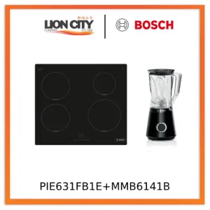 Bosch PIE631FB1E Glass Ceramic Built-in Induction Hob   MMB6141B Blender Vita Power Serie | 4 1200 W Black